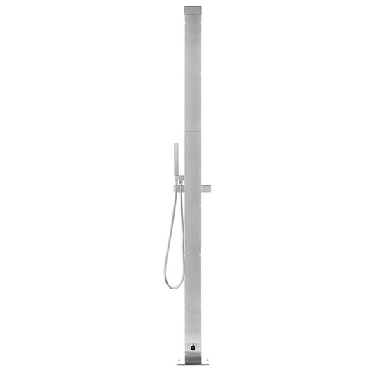 Vidaxl buitendouche 220 cm roestvrij staal