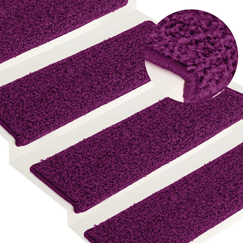 Afbeelding laden in galerijviewer, Vidaxl trapmatten 15 st 65x21x4 cm roze rechthoekige rand
