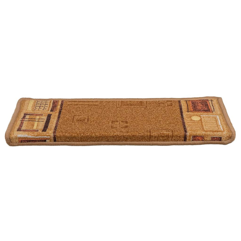 Afbeelding laden in galerijviewer, Vidaxl trapmatten zelfklevend 15 st 65x21x4 cm beige
