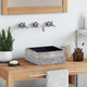 Vidaxl gootsteen 30x30x13 cm marmer zwart