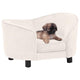 Vidaxl hondenbank 69x49x40 cm pluche crèmekleurig