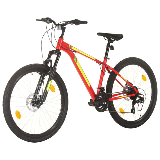 Vidaxl mountainbike 21 versnellingen 27,5 inch wielen 38 cm frame rood