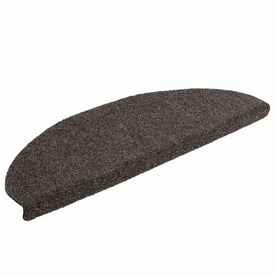 Vidaxl trapmatten zelfklevend 5 stuks 65x21x4 cm antraciet halfrond groot