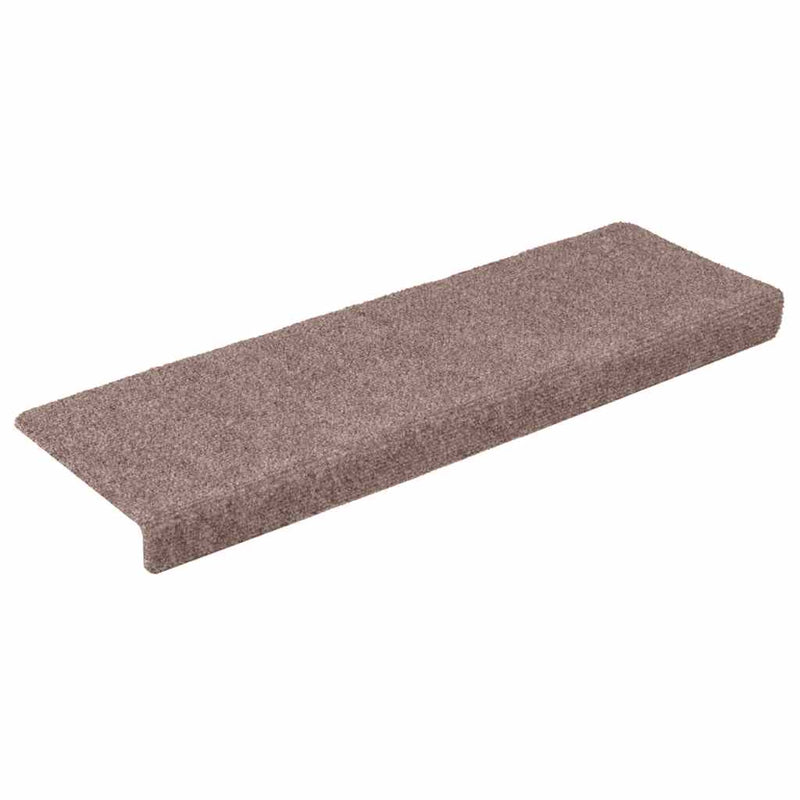 Afbeelding laden in galerijviewer, Vidaxl trapmatten zelfklevend 5 stuks 65x21x4 cm crème rechthoekige rand
