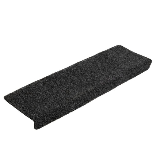 Vidaxl trapmatten zelfklevend 5 stuks 65x21x4 cm grijs rechthoekige rand