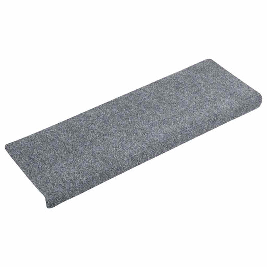 Vidaxl trapmatten zelfklevend 5 stuks 65x21x4 cm lichtgrijs rechthoekige rand