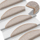 Vidaxl trapmatten 10 st 56x17x3 cm lichtbruin halfrond