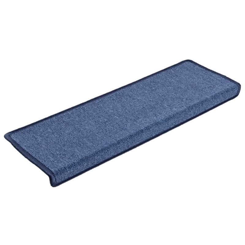 Afbeelding laden in galerijviewer, Vidaxl trapmatten 10 st 65x21x4 cm blauw
