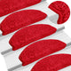 Vidaxl trapmatten 10 st 65x21x4 cm rood halfrond groot