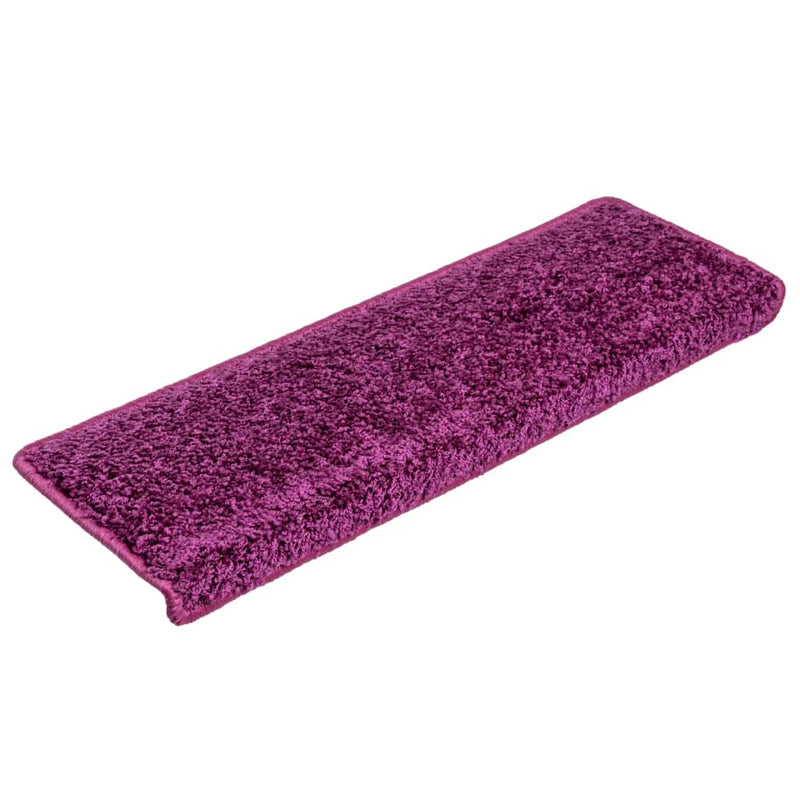 Afbeelding laden in galerijviewer, Vidaxl trapmatten 10 st 65x21x4 cm violet rechthoekige rand
