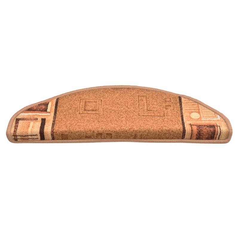 Afbeelding laden in galerijviewer, Vidaxl trapmatten zelfklevend 10 st 65x21x4 cm beige
