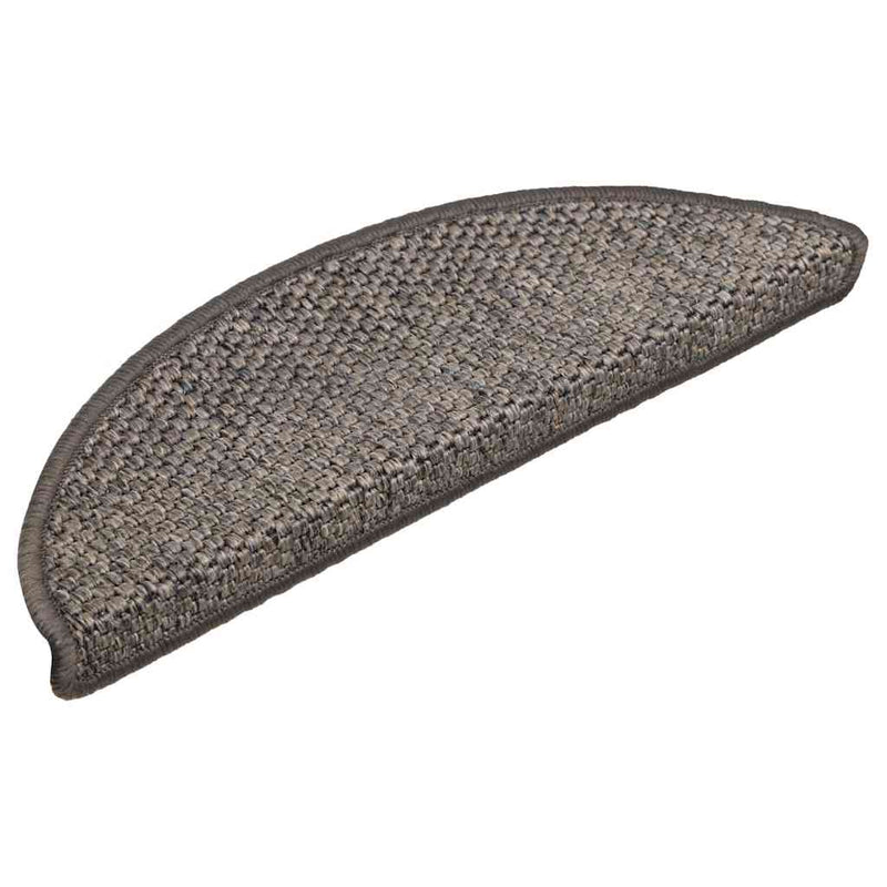 Afbeelding laden in galerijviewer, Vidaxl trapmatten zelfklevend 15 st sisal-look 56x17x3 cm grijs-beige
