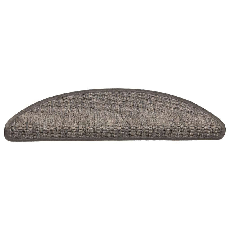 Afbeelding laden in galerijviewer, Vidaxl trapmatten zelfklevend 15 st sisal-look 56x17x3 cm grijs-beige
