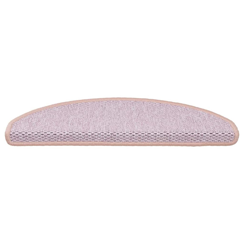 Afbeelding laden in galerijviewer, Vidaxl trapmatten zelfklevend 15 st sisal-look 65x21x4 cm roze
