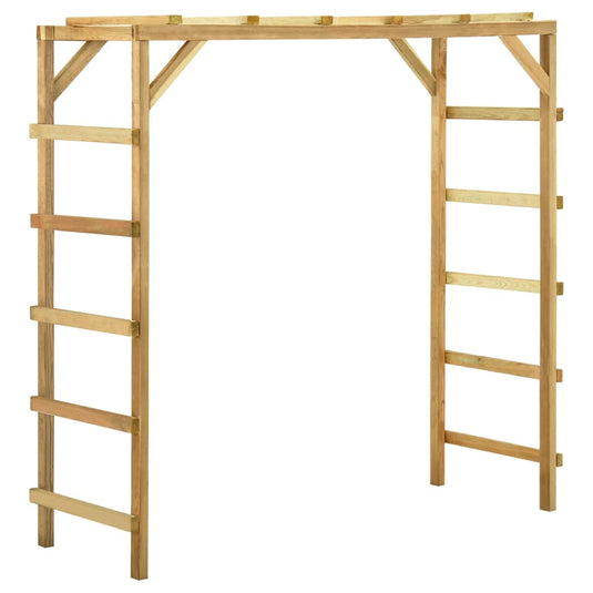 VidaXL Kinderklimrek 170x60x170 cm massief grenenhout