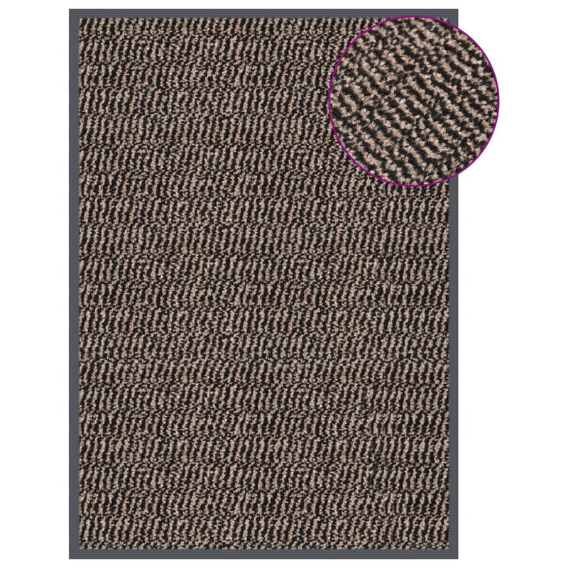 Afbeelding laden in galerijviewer, Vidaxl deurmat getuft 40x60 cm donkerbruin
