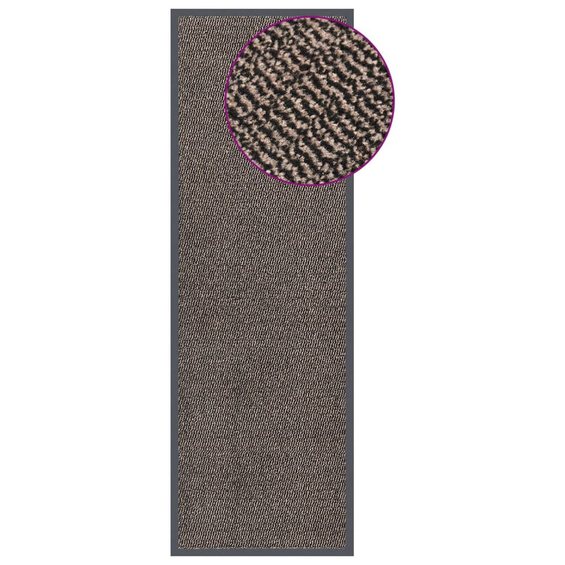 Afbeelding laden in galerijviewer, Vidaxl deurmat getuft 60x180 cm donkerbruin
