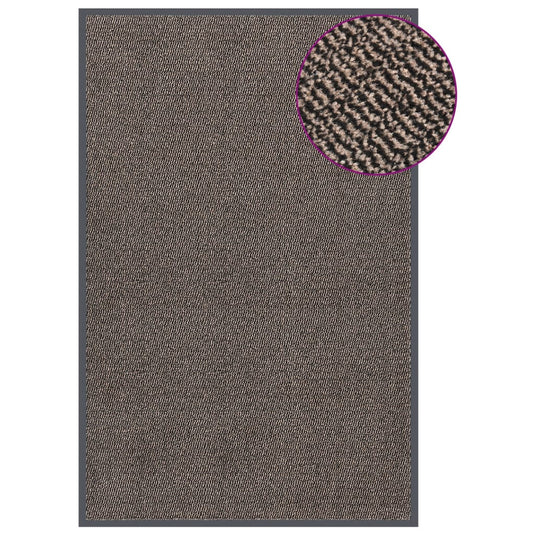 Vidaxl deurmat getuft 120x180 cm donkerbruin