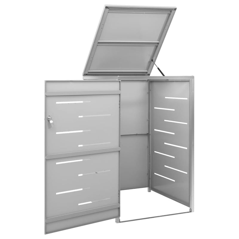 Afbeelding laden in galerijviewer, Vidaxl containerberging enkel 69x77,5x115 cm roestvrij staal

