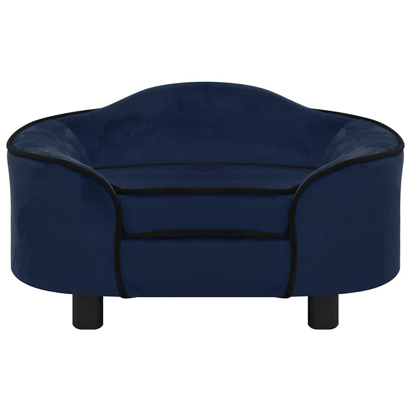 Afbeelding laden in galerijviewer, Vidaxl hondenbank 67x47x36 cm pluche blauw
