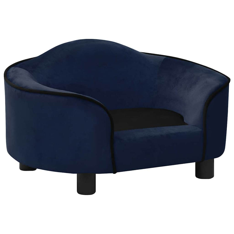 Afbeelding laden in galerijviewer, Vidaxl hondenbank 67x47x36 cm pluche blauw
