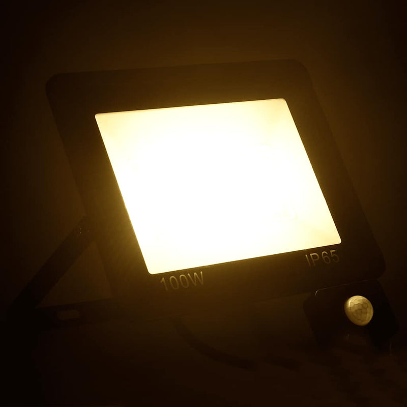 Afbeelding laden in galerijviewer, Vidaxl spotlight met sensor led 100 w warmwit
