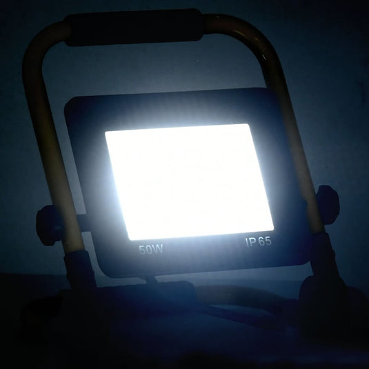 Vidaxl spotlight met handvat led 50 w koudwit