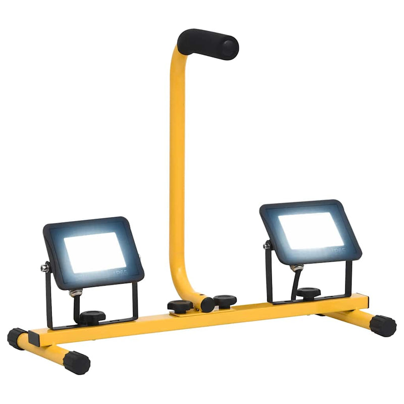 Afbeelding laden in galerijviewer, Vidaxl spotlight met handvat led 2x20 w koudwit
