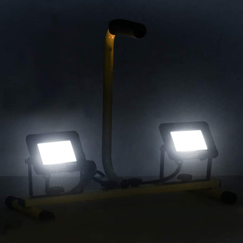 Afbeelding laden in galerijviewer, Vidaxl spotlight met handvat led 2x20 w koudwit
