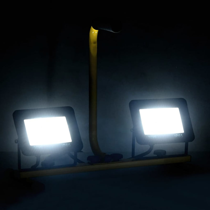 Afbeelding laden in galerijviewer, Vidaxl spotlight met handvat led 2x30 w koudwit
