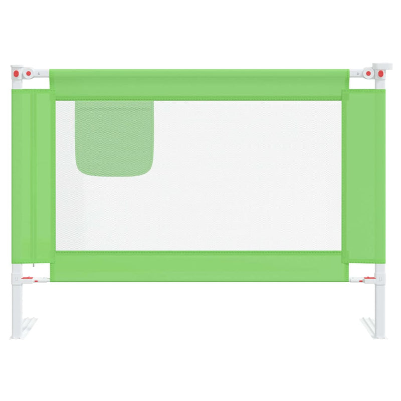 Afbeelding laden in galerijviewer, Vidaxl bedhekje peuter 90x25 cm stof groen
