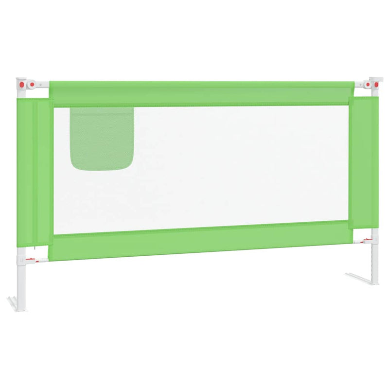 Afbeelding laden in galerijviewer, Vidaxl bedhekje peuter 150x25 cm stof groen

