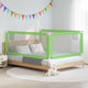 Vidaxl bedhekje peuter 200x25 cm stof groen