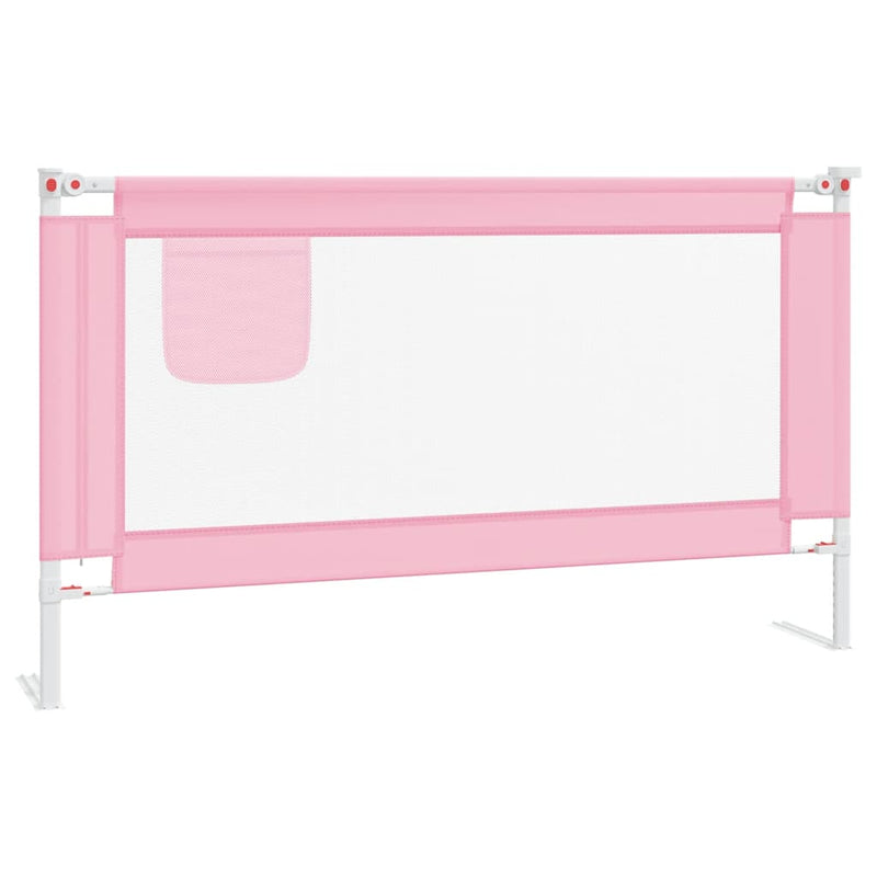 Afbeelding laden in galerijviewer, Vidaxl bedhekje peuter 140x25 cm stof roze
