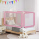 Vidaxl bedhekje peuter 140x25 cm stof roze