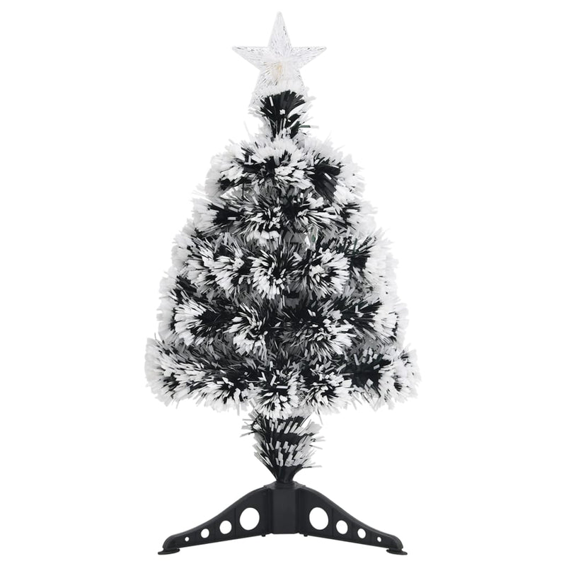 Afbeelding laden in galerijviewer, Vidaxl kerstboom met led 64 cm glasvezel groen en wit
