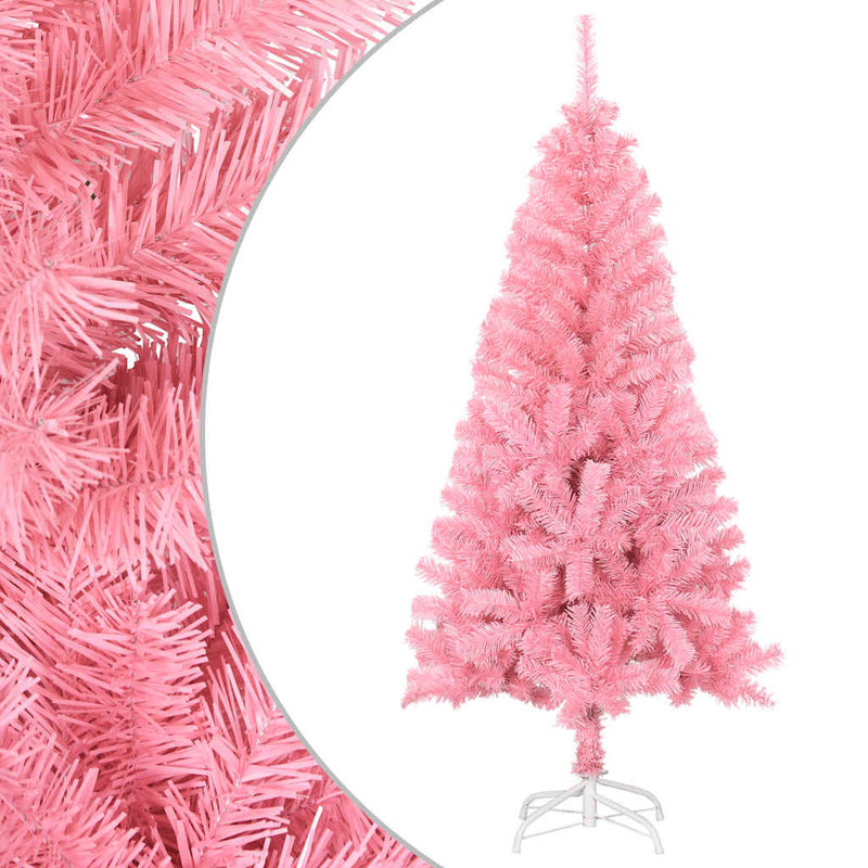 Afbeelding laden in galerijviewer, Vidaxl kunstkerstboom met standaard 120 cm pvc roze
