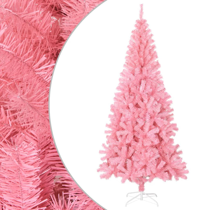 Afbeelding laden in galerijviewer, Vidaxl kunstkerstboom met standaard 240 cm pvc roze

