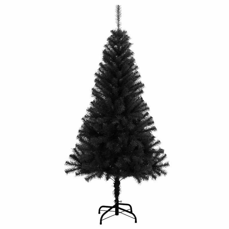 Afbeelding laden in galerijviewer, Vidaxl kunstkerstboom met standaard 120 cm pvc zwart

