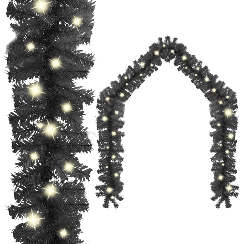 Afbeelding laden in galerijviewer, Vidaxl kerstslinger met led-lampjes 5 m zwart
