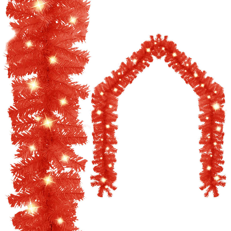 Afbeelding laden in galerijviewer, Vidaxl kerstslinger met led-lampjes 5 m rood
