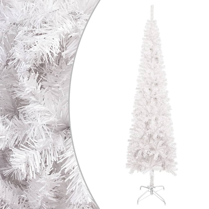 Afbeelding laden in galerijviewer, VidaXL Kerstboom smal 180 cm wit
