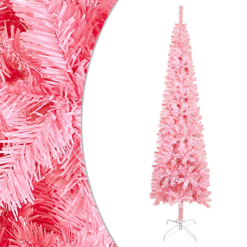 Afbeelding laden in galerijviewer, VidaXL Kerstboom smal 120 cm roze
