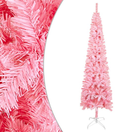 VidaXL Kerstboom smal 120 cm roze