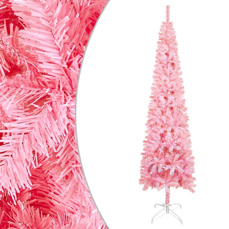 Afbeelding laden in galerijviewer, VidaXL Kerstboom smal 150 cm roze

