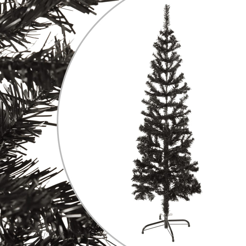 Afbeelding laden in galerijviewer, VidaXL Kerstboom smal 120 cm zwart
