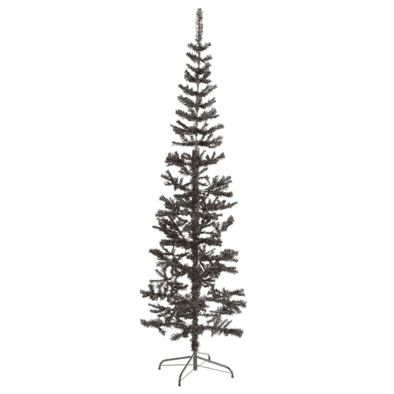 Afbeelding laden in galerijviewer, Vidaxl kerstboom smal 210 cm zwart
