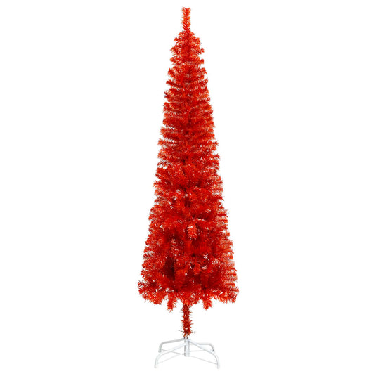 VidaXL Kerstboom smal 150 cm rood
