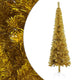 VidaXL Kerstboom smal 210 cm goudkleurig