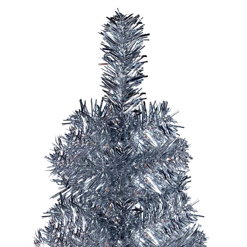 Afbeelding laden in galerijviewer, VidaXL Kerstboom smal 120 cm zilverkleurig
